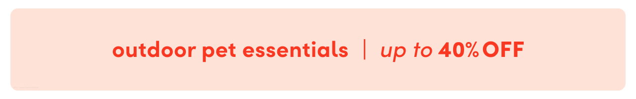 outdoor pet essentials clearance