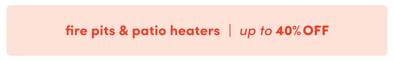 fire pit & patio heater clearance