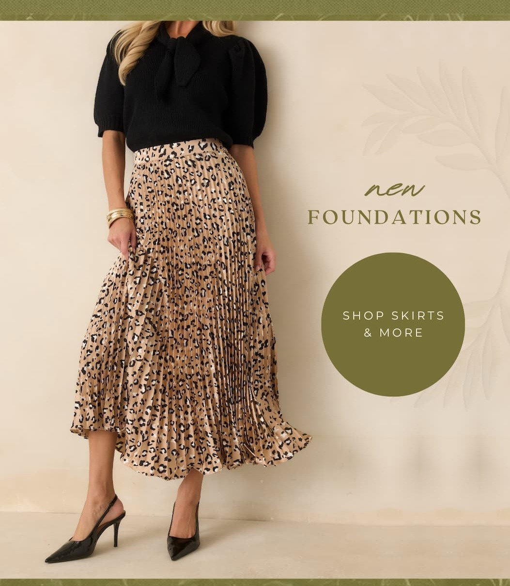"New foundations. Shop Skirts & More."