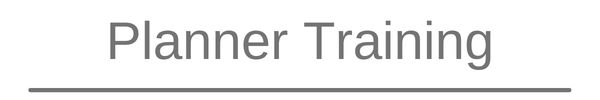 Tank our planner training course.