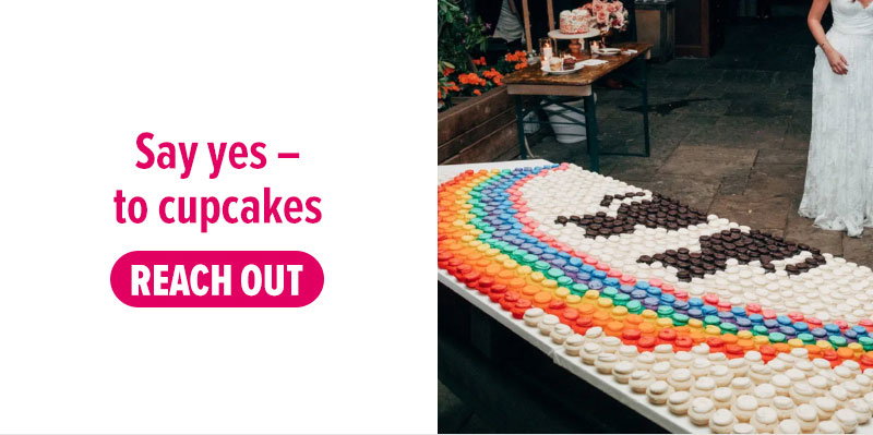 Say yes - to cupcakes! Reach out.