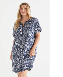 Paisley Short Sleeve Nightie