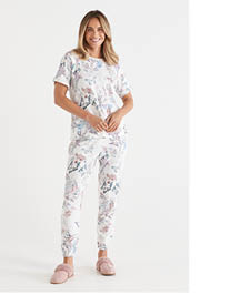 Brushed Butterfly Garden Pyjama Pant