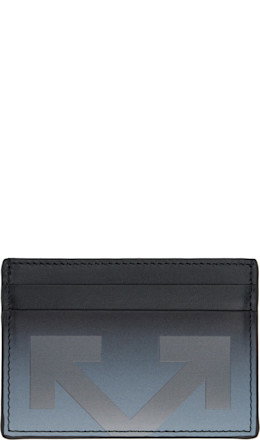 Black Degrade Heritage Card Holder - Off-White