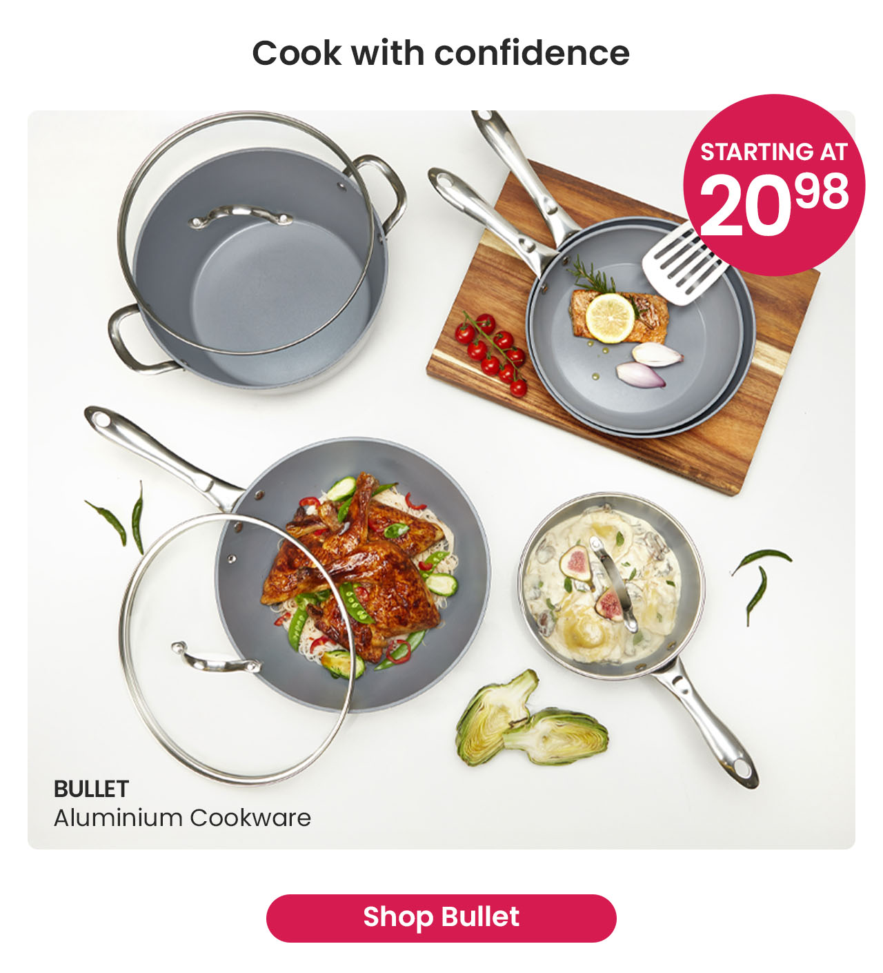 Aluminum cookware collection