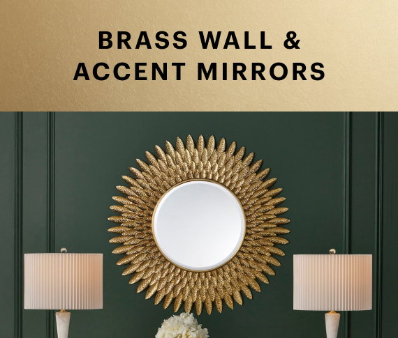 Brass Wall & Accent Mirrors