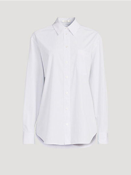 Gavina Cotton Shirt In Striped Print