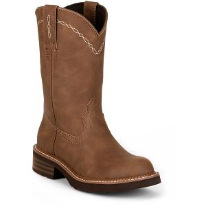 Lillie 10" Western Boot in Brown.