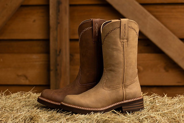 Lillie 10" Western in Beige (Tan).