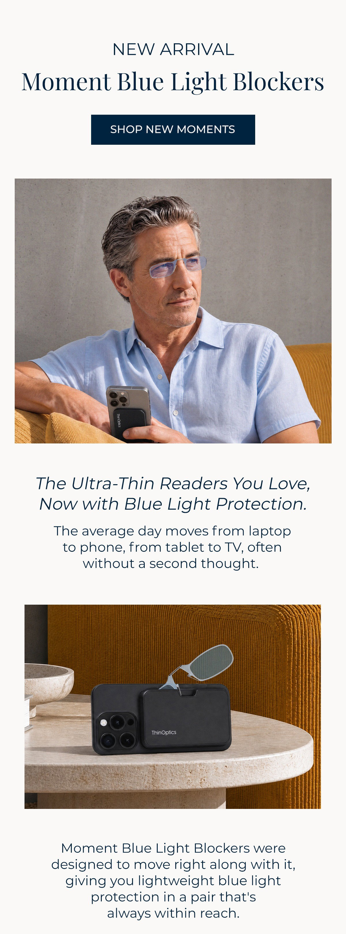 Introducing the Moment Readers with Blue Light Blocking Protection