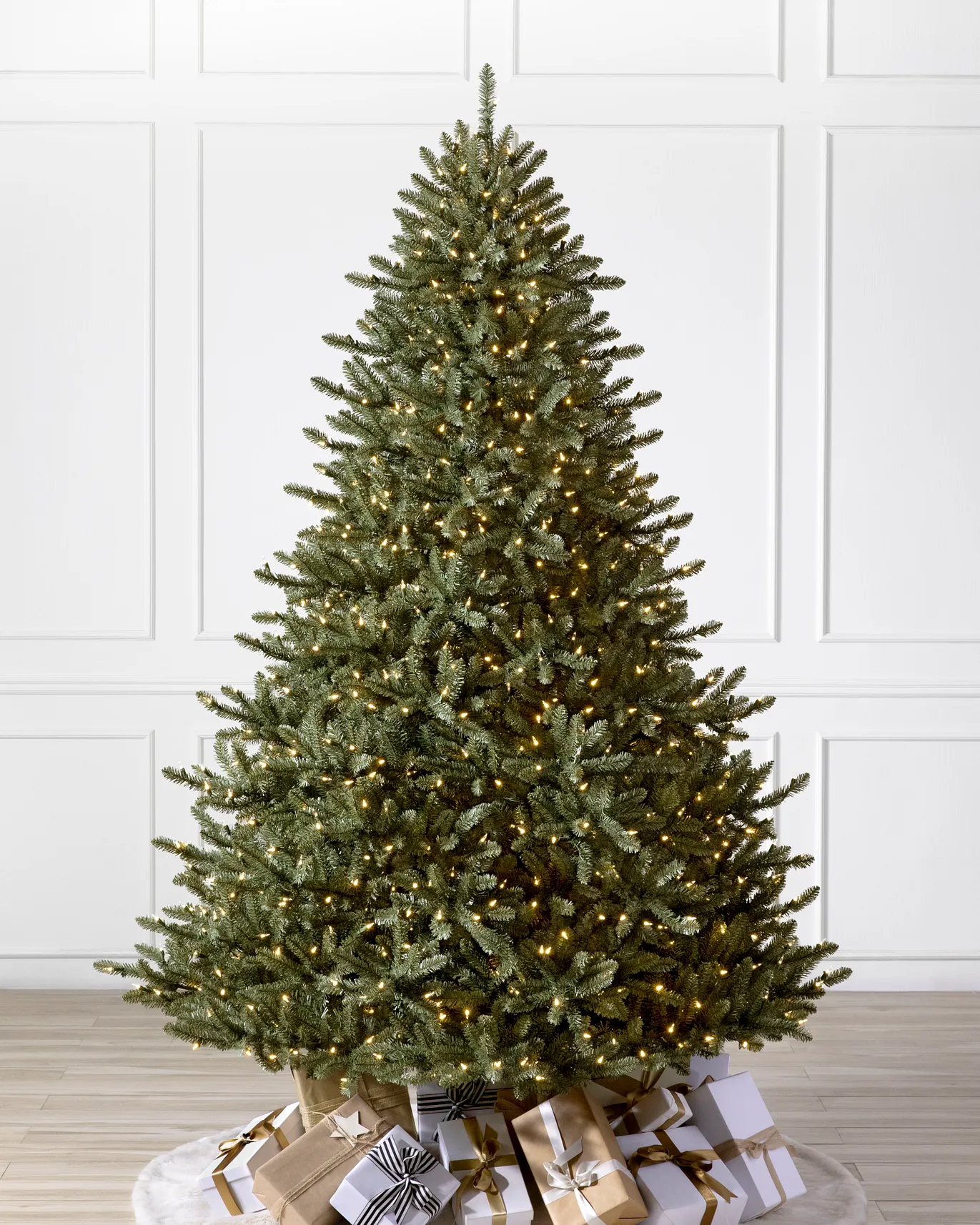 8' Classic Blue Spruce LED Clear Lights