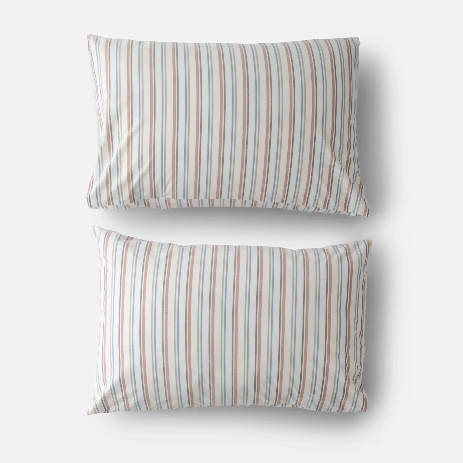 Image of Fresh Stripe Percale Pillow Case, Set of 2