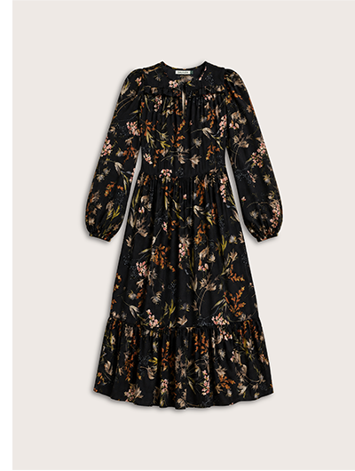 Emily Satin Midi Dress