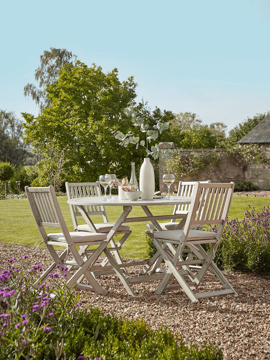 Ravenna Round Dining Set - Grey