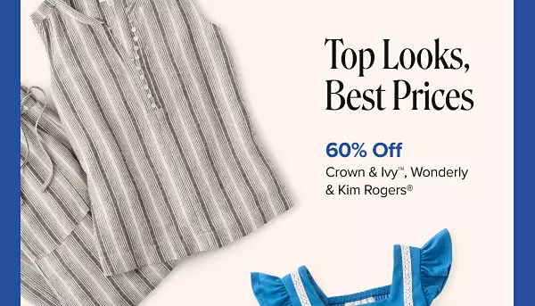 Top look, best price. 60% off Crown and Ivy, Wonderly and Kim Rogers. Shop now. A matching shirt and pants set.