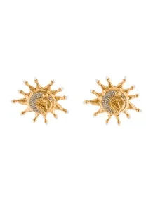 Pearl & Crystal Sun Earrings