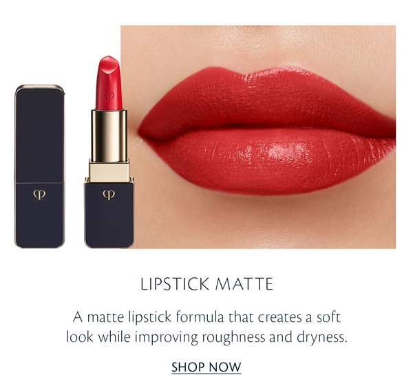 A matte lipstick formula that creates a soft look while improving roughness and dryness.