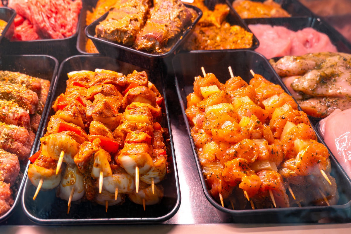 brochettes marinées