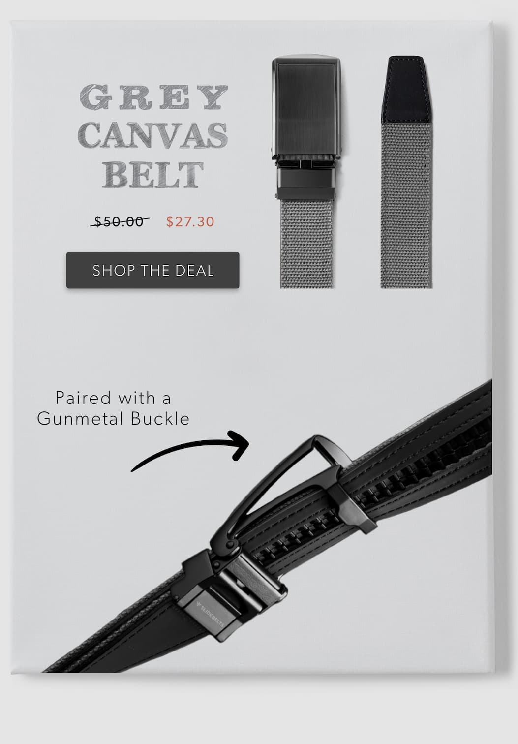 Shop Grey Canvas Belt. Now $27.30