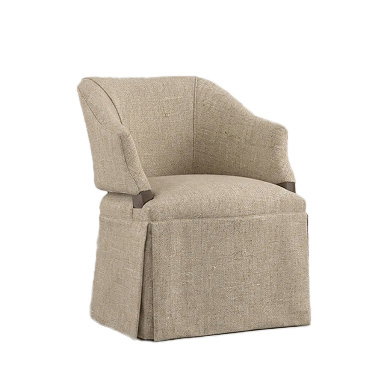 Brewer Swoop Arms Upholstered Dining Chair