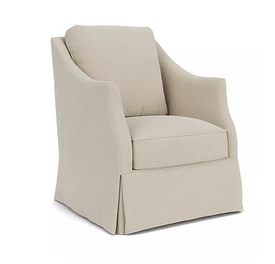 Cameron Swoop Arms Upholstered Swivel Glider