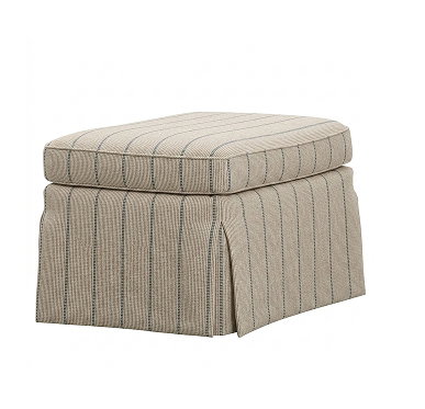 Amber Falls Skirted Upholstered Ottoman