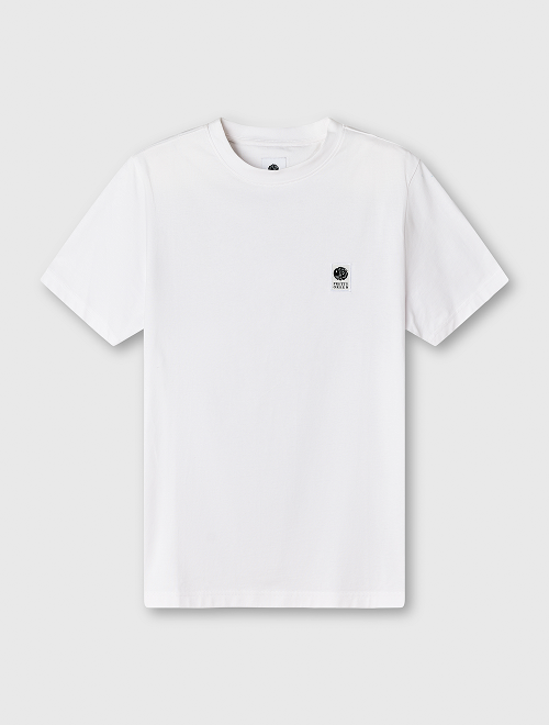 white sinclair tee