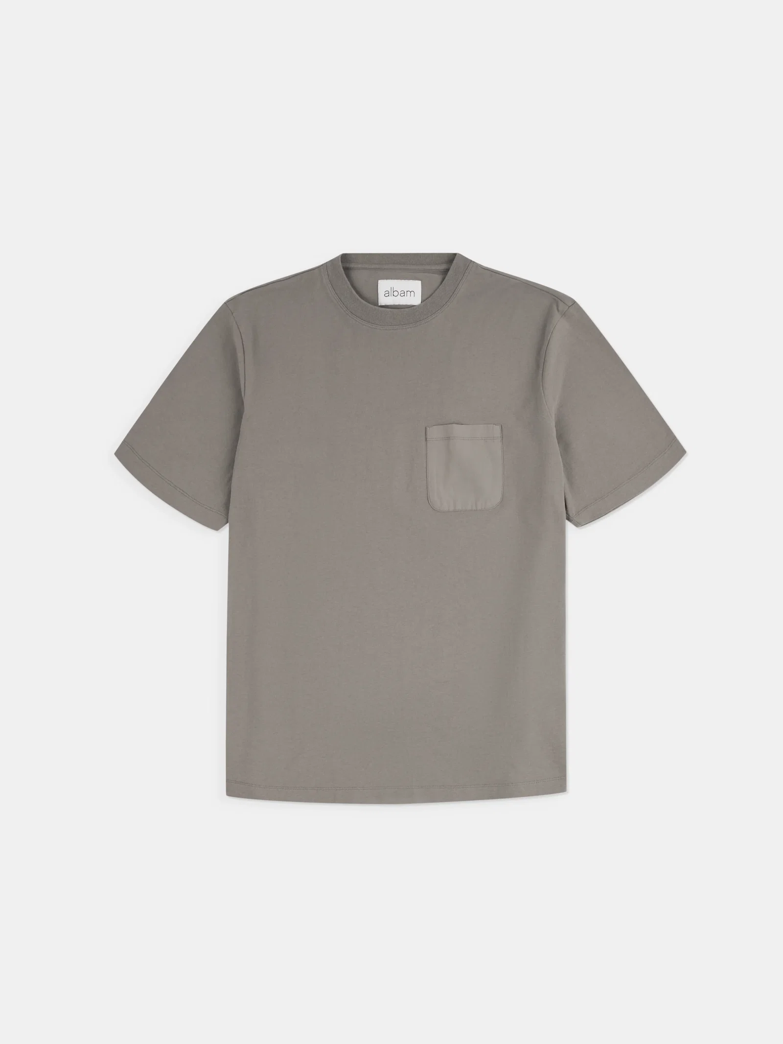 Image of Woven Pocket T-Shirt in Slate