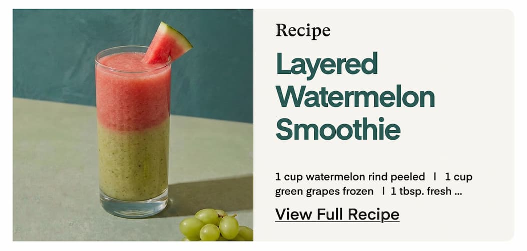 Layered Watermelon Smoothie