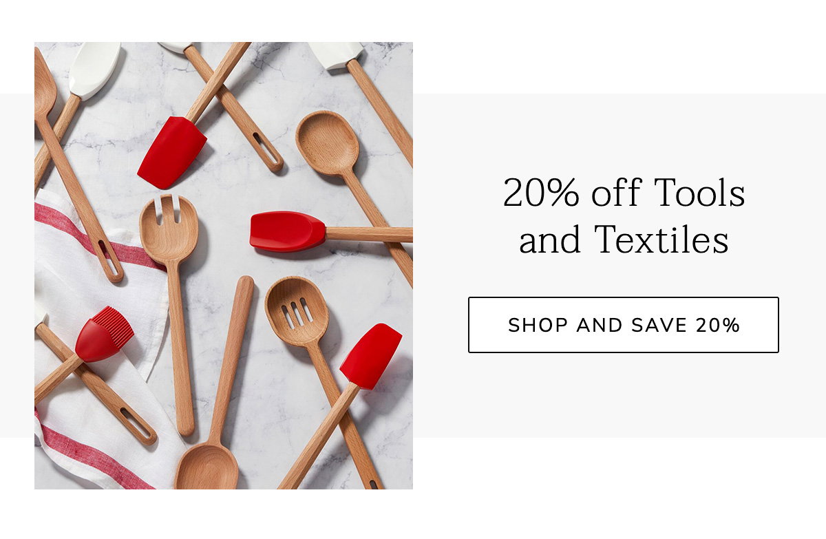 20% off Tools and Textiles - Shop & Save 20%