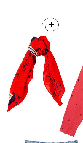 Shop Emily Square Printed Scarf