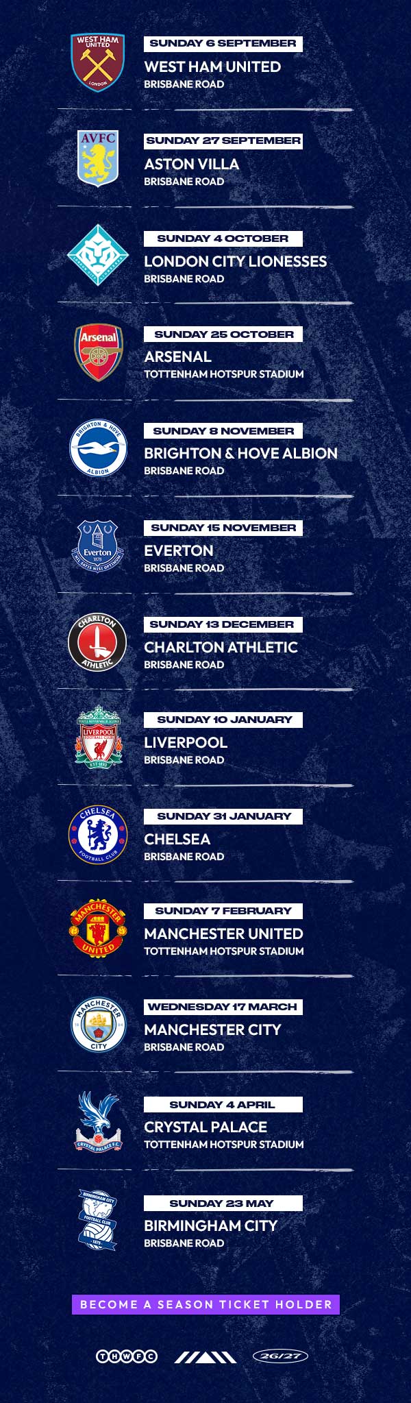 Become a Season Ticket Holder