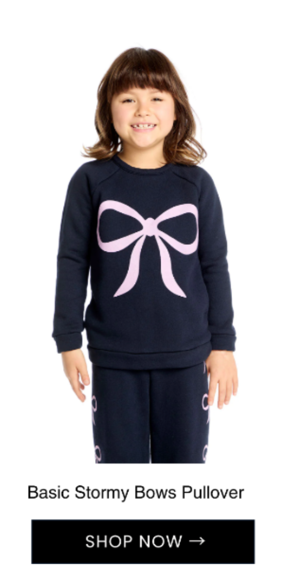 Basic Stormy Bows Pullover