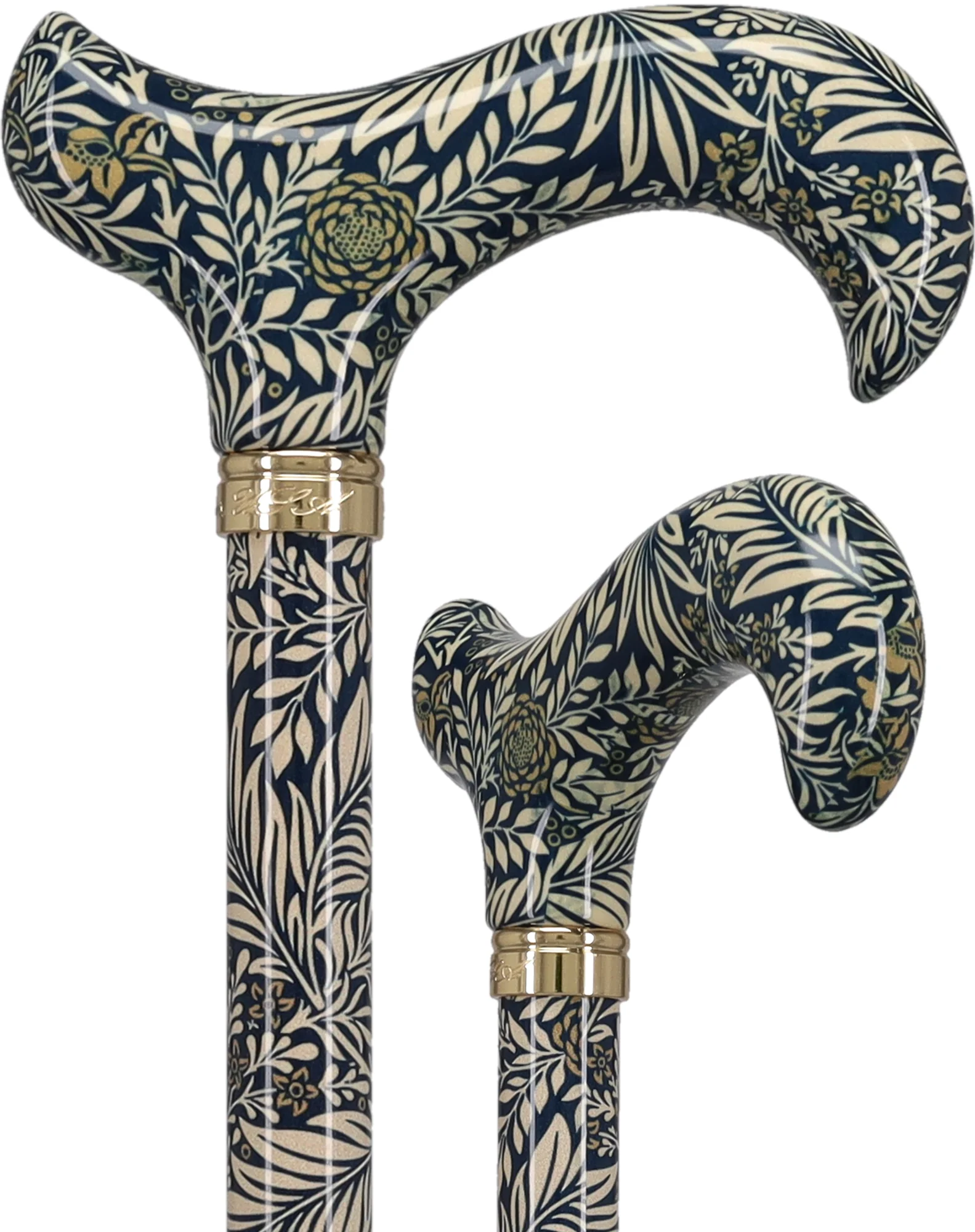 Image of Golden Petals FashionStix: Designer Derby Cane, Adjustable