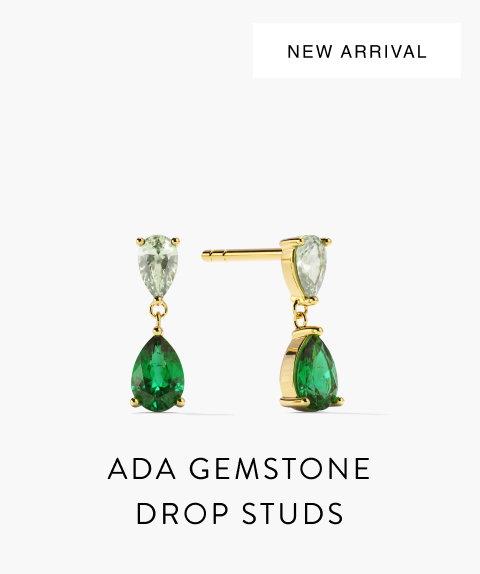 Ada Gemstone Drop Studs.