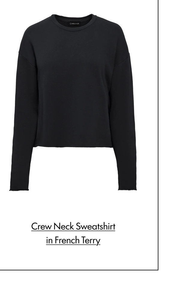 CREW NECK SWEATSHIRT IN FRENCH TERRY