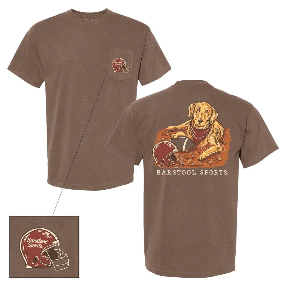 Image of Barstool Fall Football Dog Tee