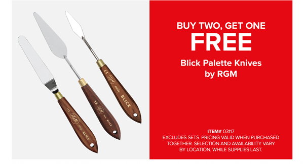 Buy Two, Get One Free: Blick Palette Knives