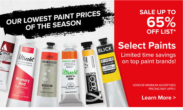 Up to 65% Off Select Paints
