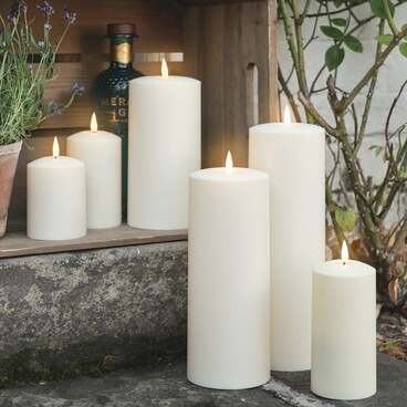 Lot de 6 Bougies d'Extérieur TruGlow®