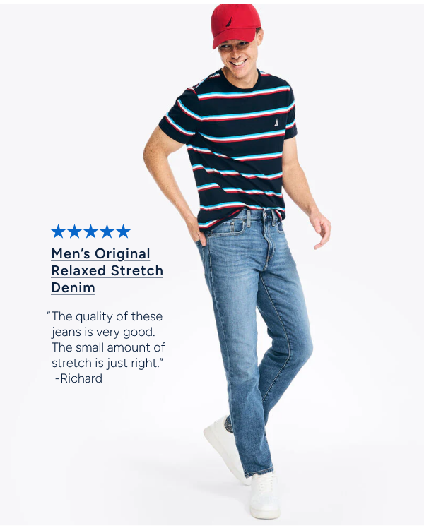 Shop Men's original relaxed stretch denim