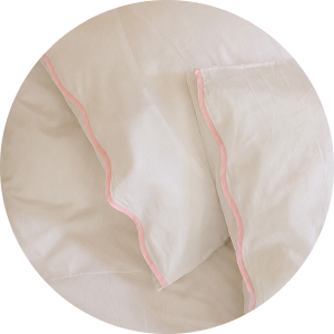two pillows against each other