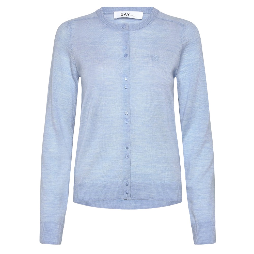 Image of Luna  Cardigan - Light Blue Melange