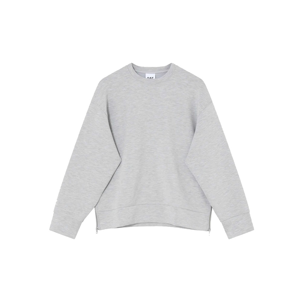 Image of Crewa Scuba Sweatshirt - Grey Melange