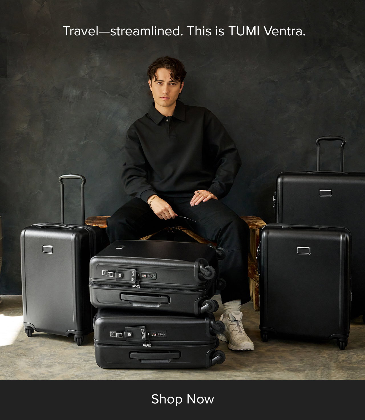 Travel—streamlined. This is TUMI Ventra. Shop Now.