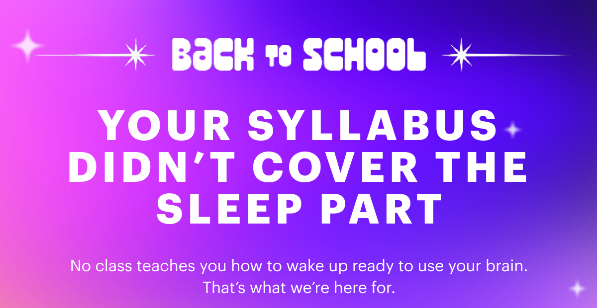 Your syllabus didn’t cover the sleep part