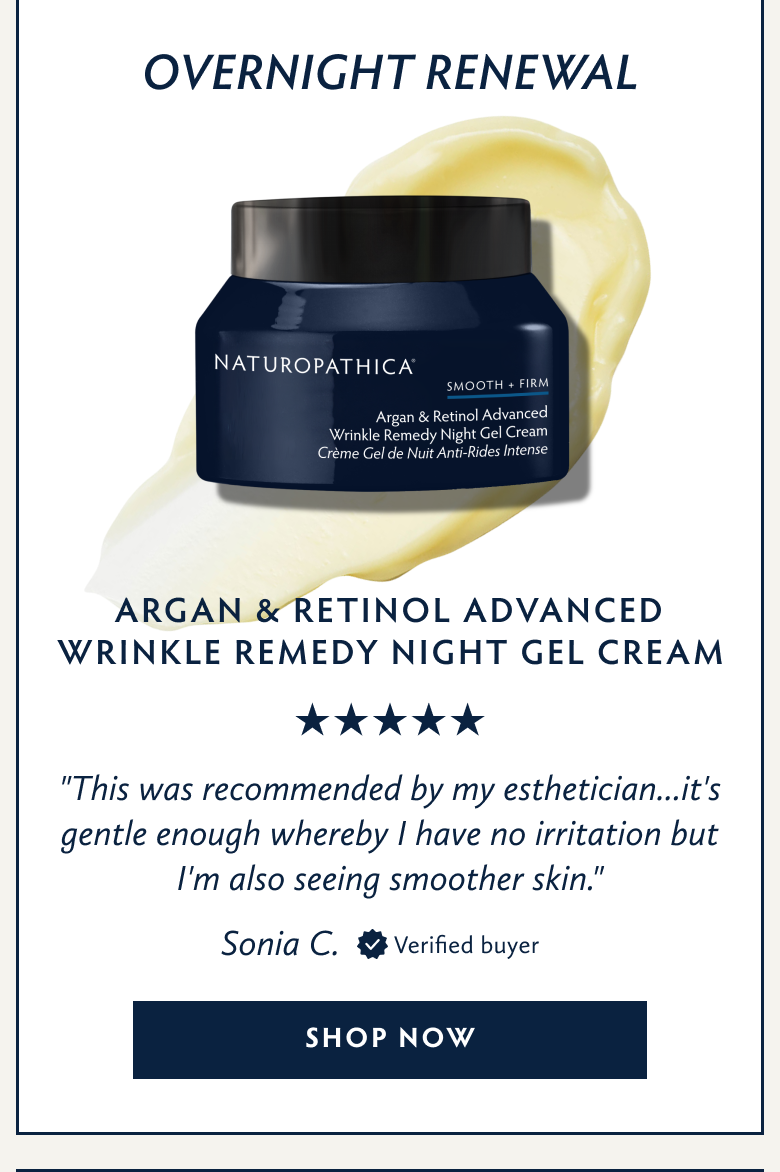 Shop Argan & Retinol Advanced Wrinkle Remedy Night Gel Cream