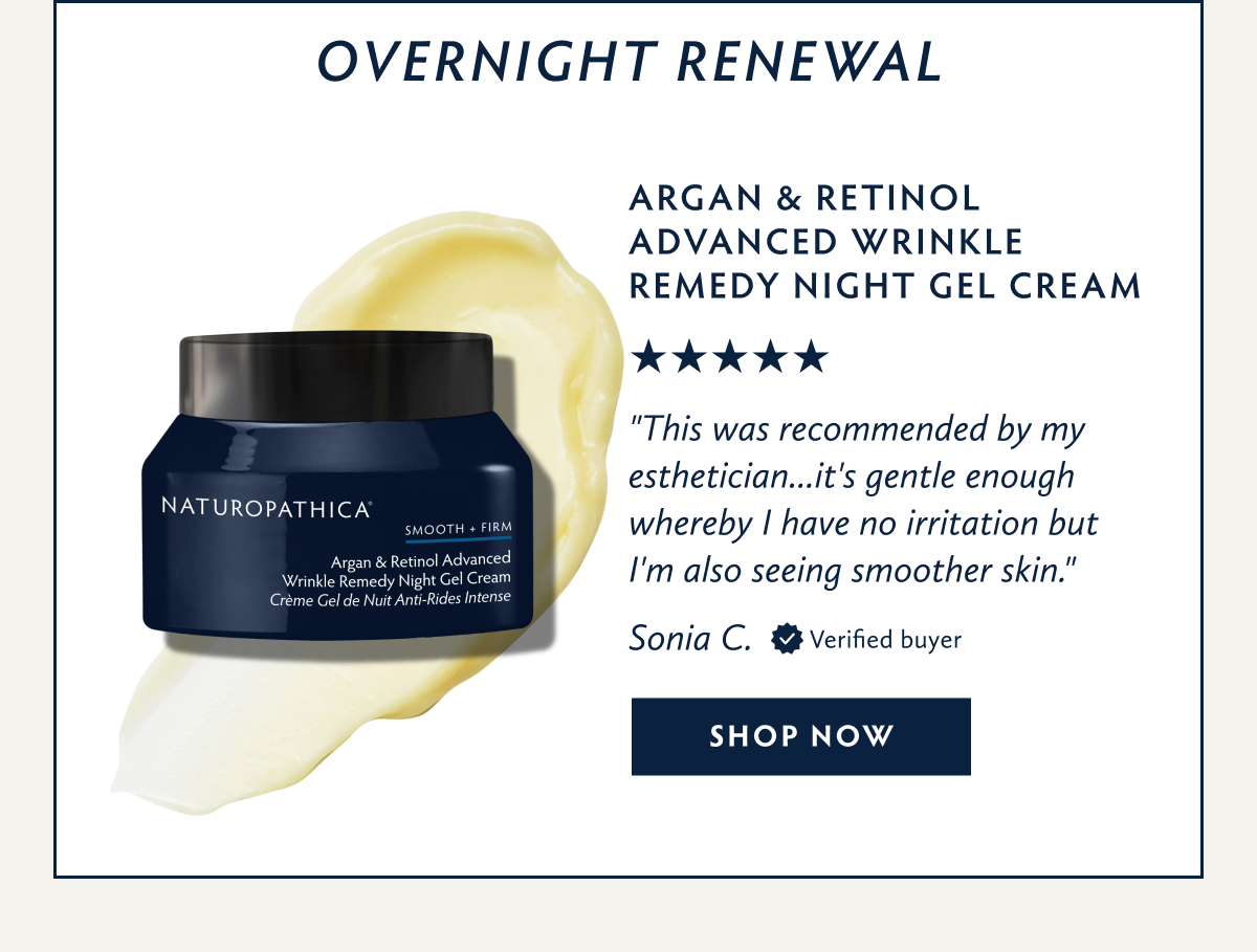 Shop Argan & Retinol Advanced Wrinkle Remedy Night Gel Cream