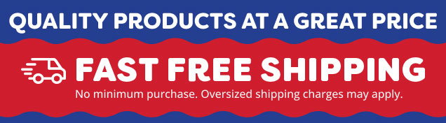 Fast Free Shipping - No Minimum