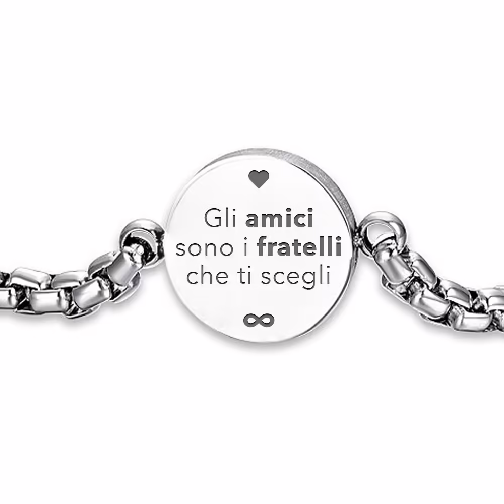 Bracciale in acciaio HappyTag